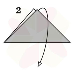 Mariposa de Origami - Paso 2