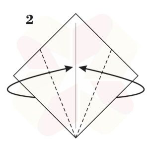 Pato de Origami - Pasos 2