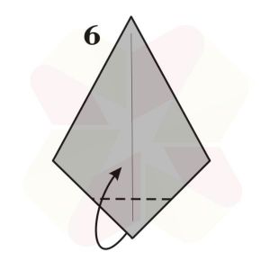 Pinguino de Origami - Paso 6