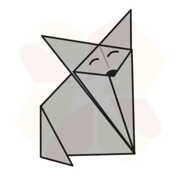 Zorrito de Origami v2 - Terminado